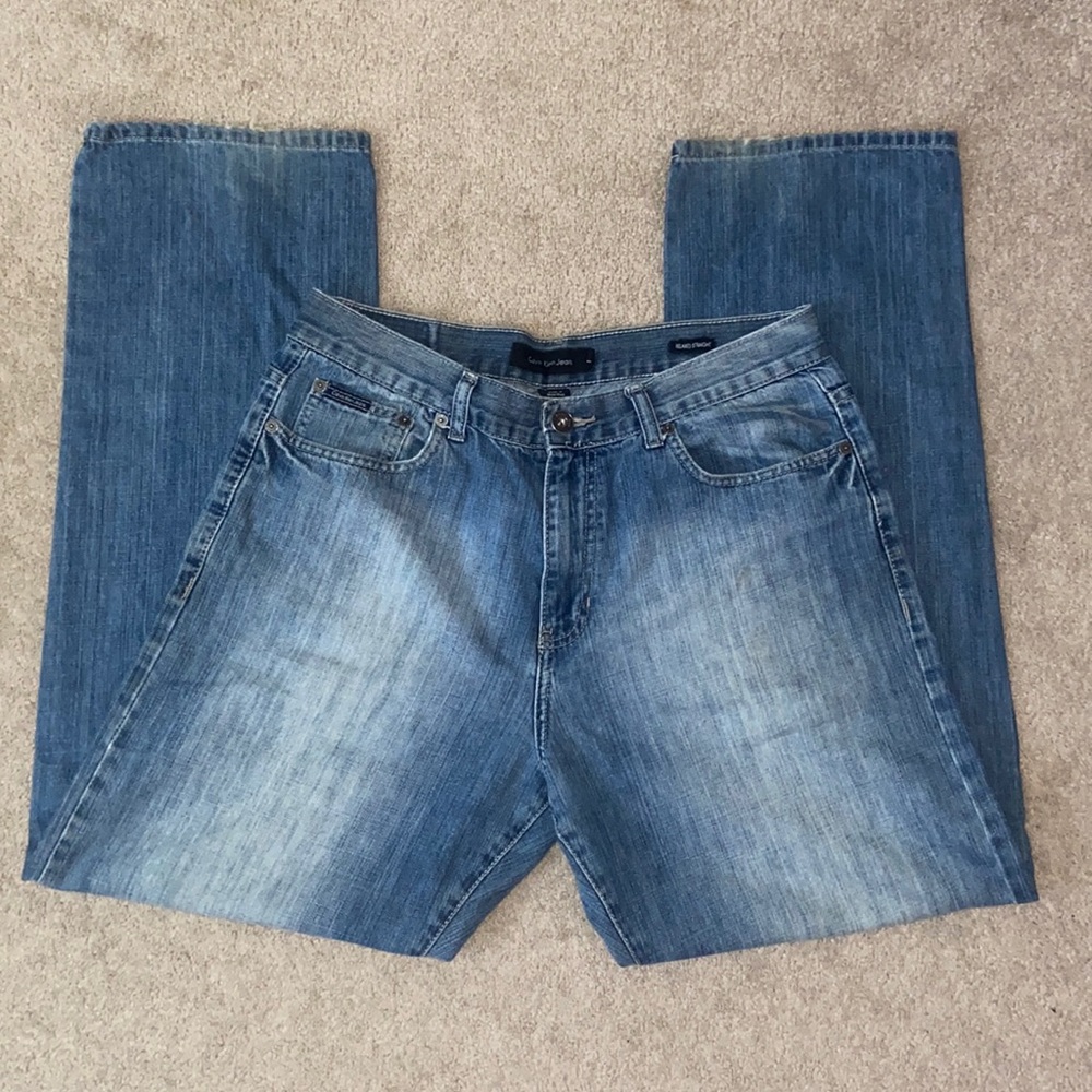 Mens Calvin Klein relaxed straight jeans